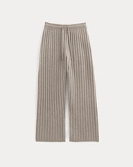 Straight-Leg Pant In Wool Cashmere | Oatmeal