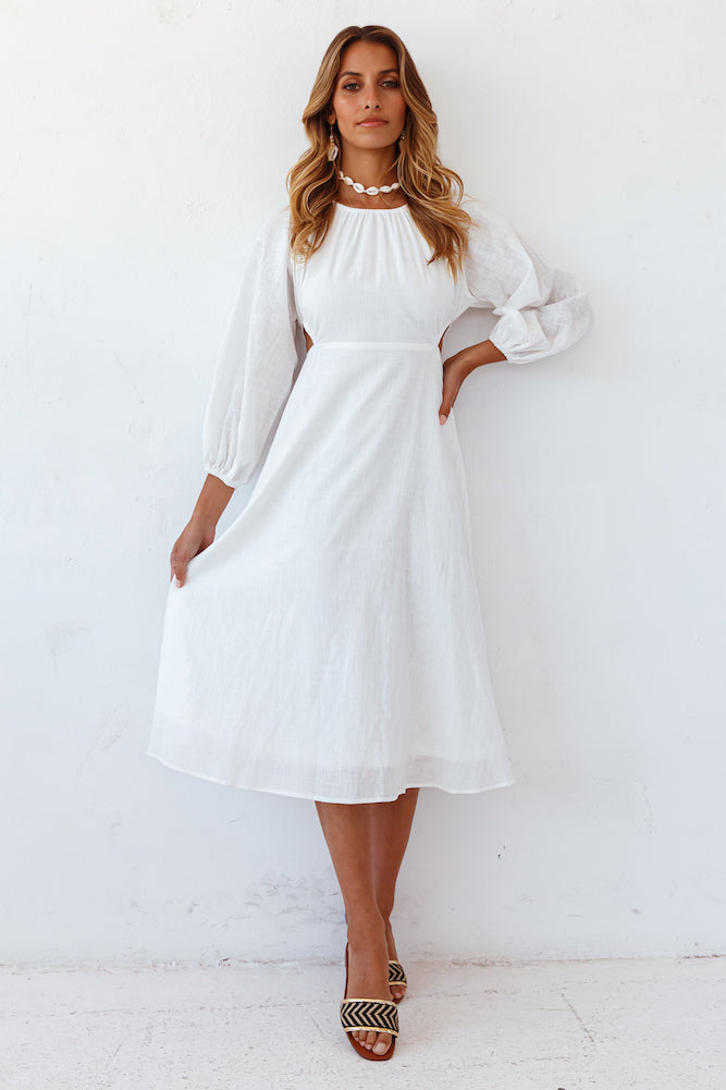 Summer Fireplace Dress White