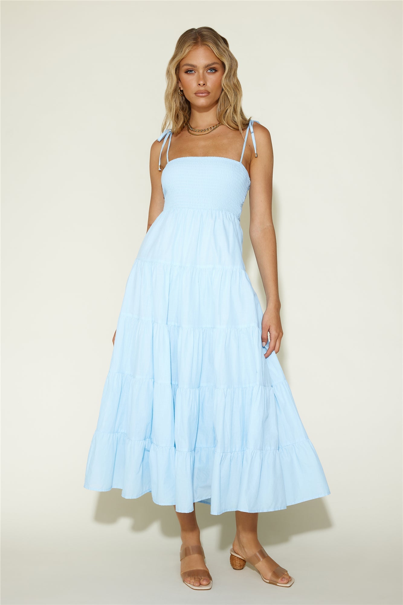 Wish You Would Maxi Dress Blue