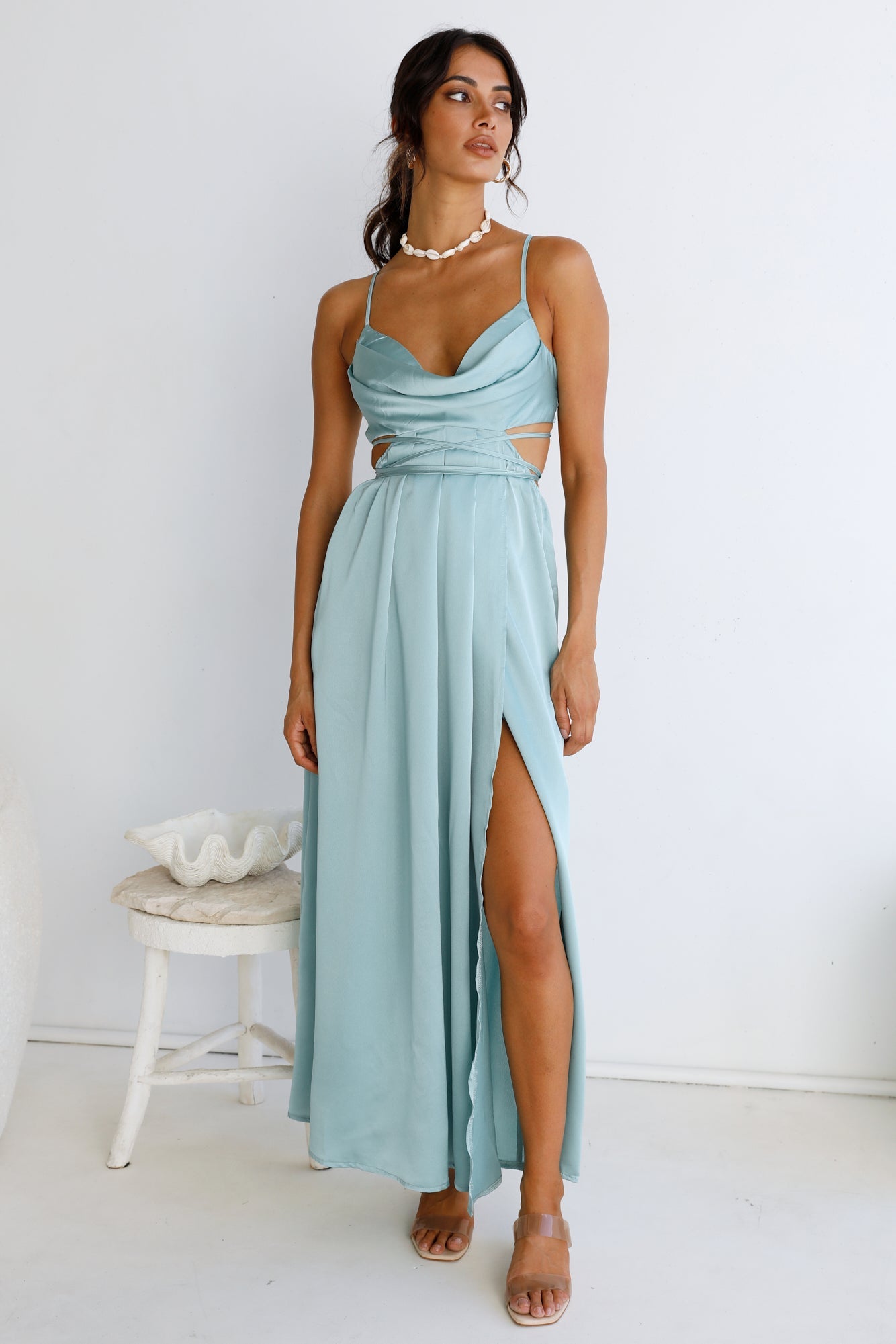 Be My Darling Maxi Dress Light Blue