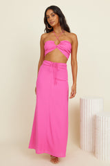 SNDYS Meadow Maxi Skirt Pink