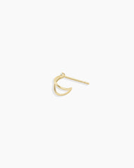 Diamond Solitaire Split Single Huggie