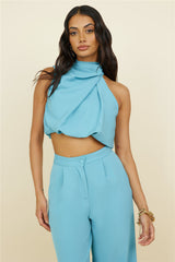 So Romantic Crop Top Turquoise