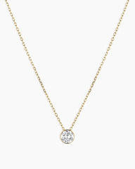 Lab Grown Diamond Halo Necklace