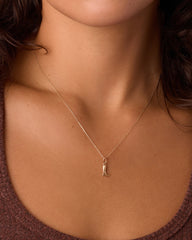 14K Gold Cowboy Boot Charm Necklace