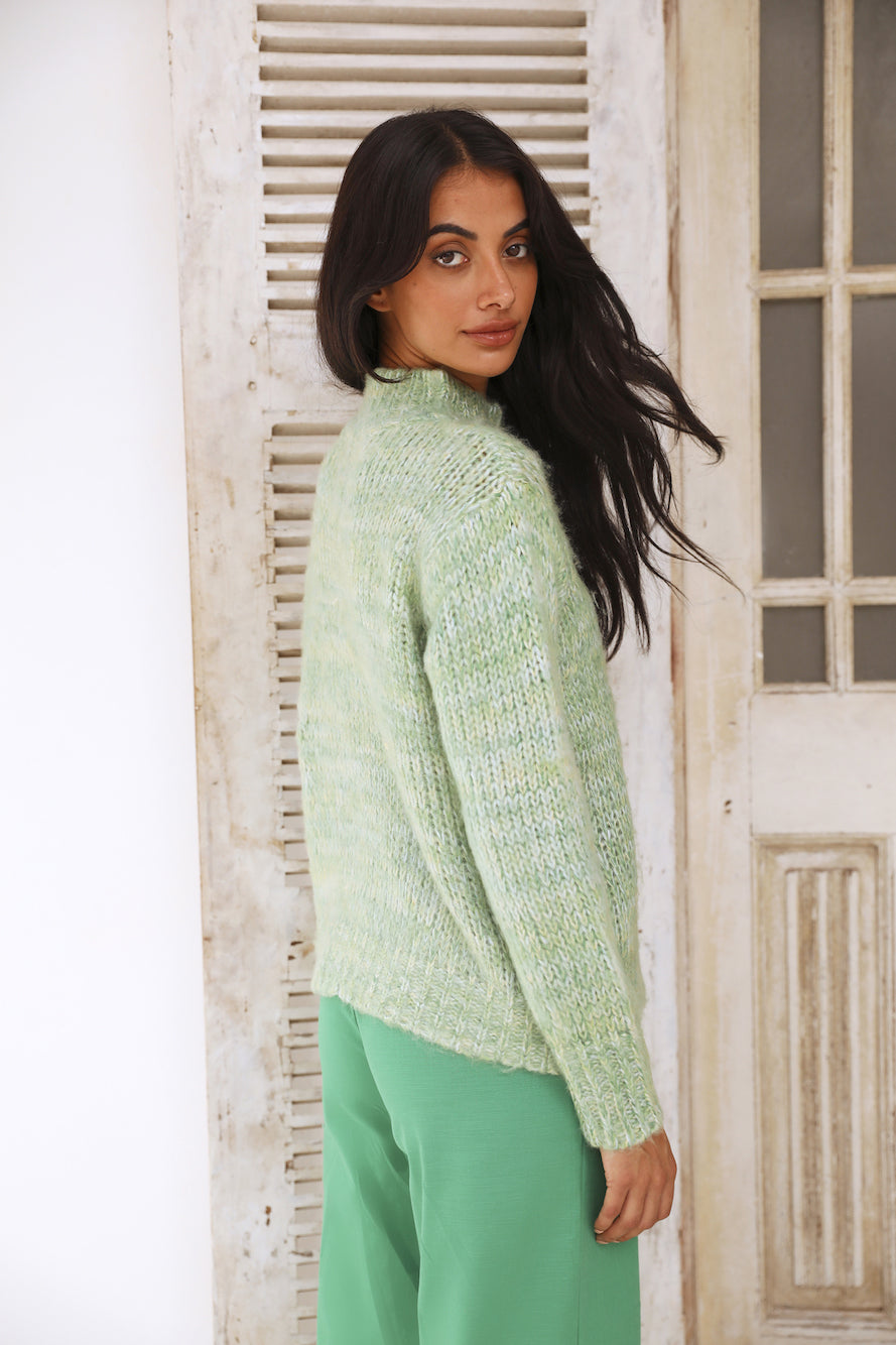 Perfect Leaves Knit Jumper Green