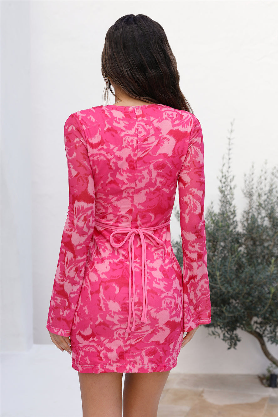 Moonlight Melodies Dress Pink