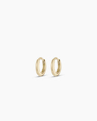 14K Gold Everyday Oval Huggies
