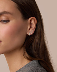 Lab Grown Diamond Heart Single Flat Back Stud