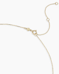 14K Gold Lou Halo Charm Necklace