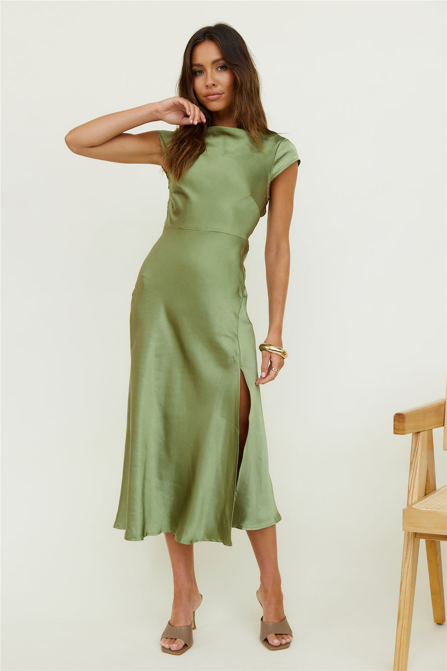 One Last Song Maxi Dress Olive