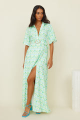 SEVEN WONDERS Capri Shirt Dress Green