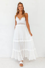 Semicolon Maxi Dress White