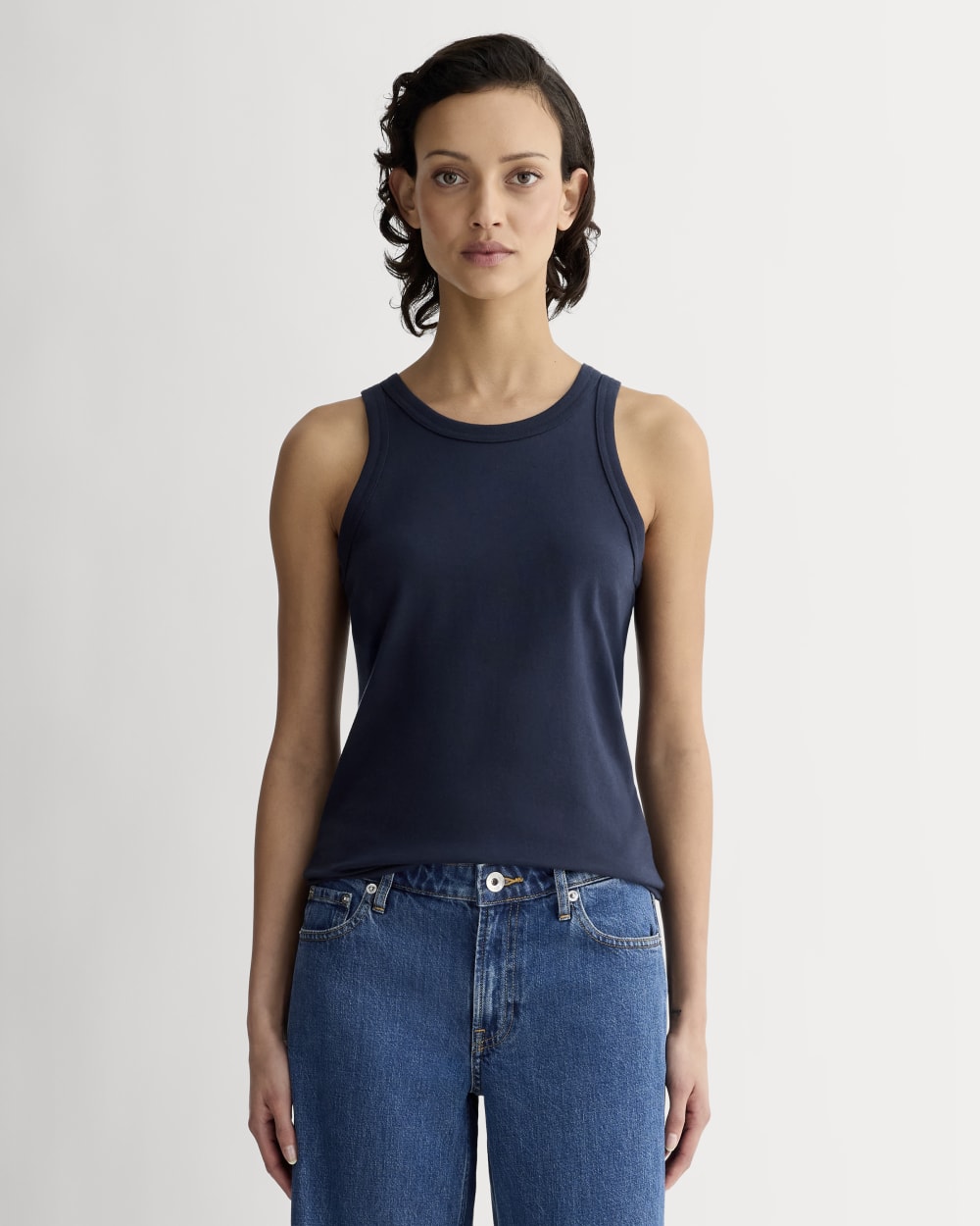 The Tank In Essential Cotton | Navy