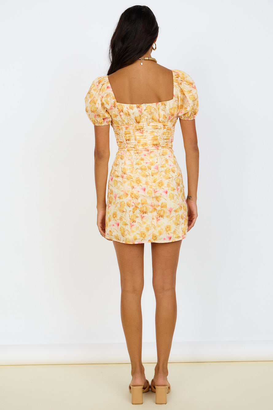 April Dreams Dress Yellow