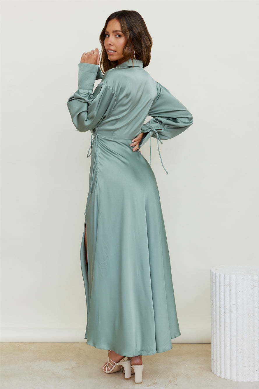 New Dawn Maxi Dress Khaki