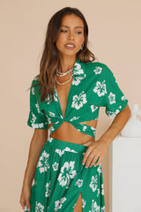 RUNAWAY THE LABEL Kamea Top Green