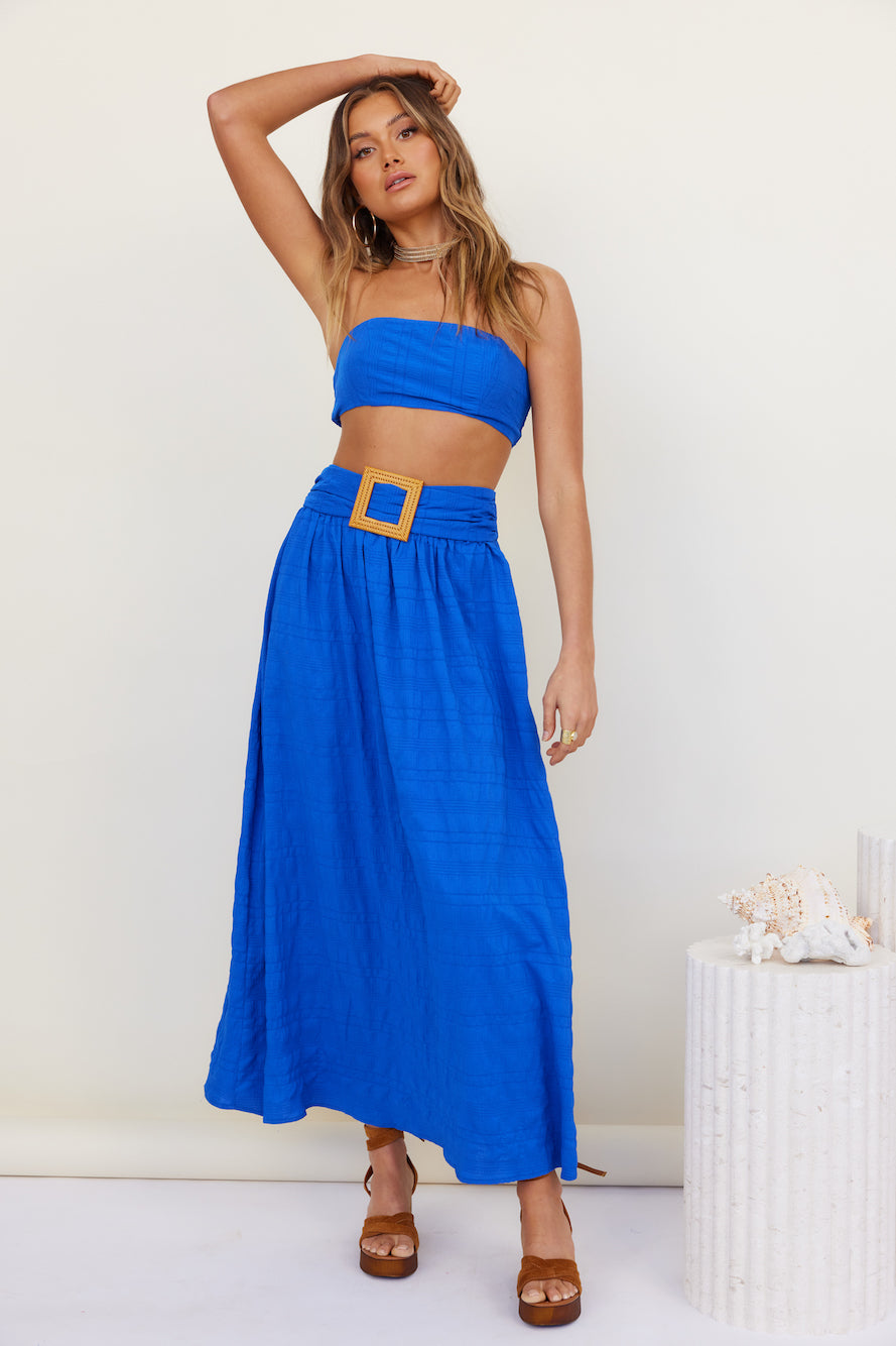 Hundred Years Maxi Skirt Blue