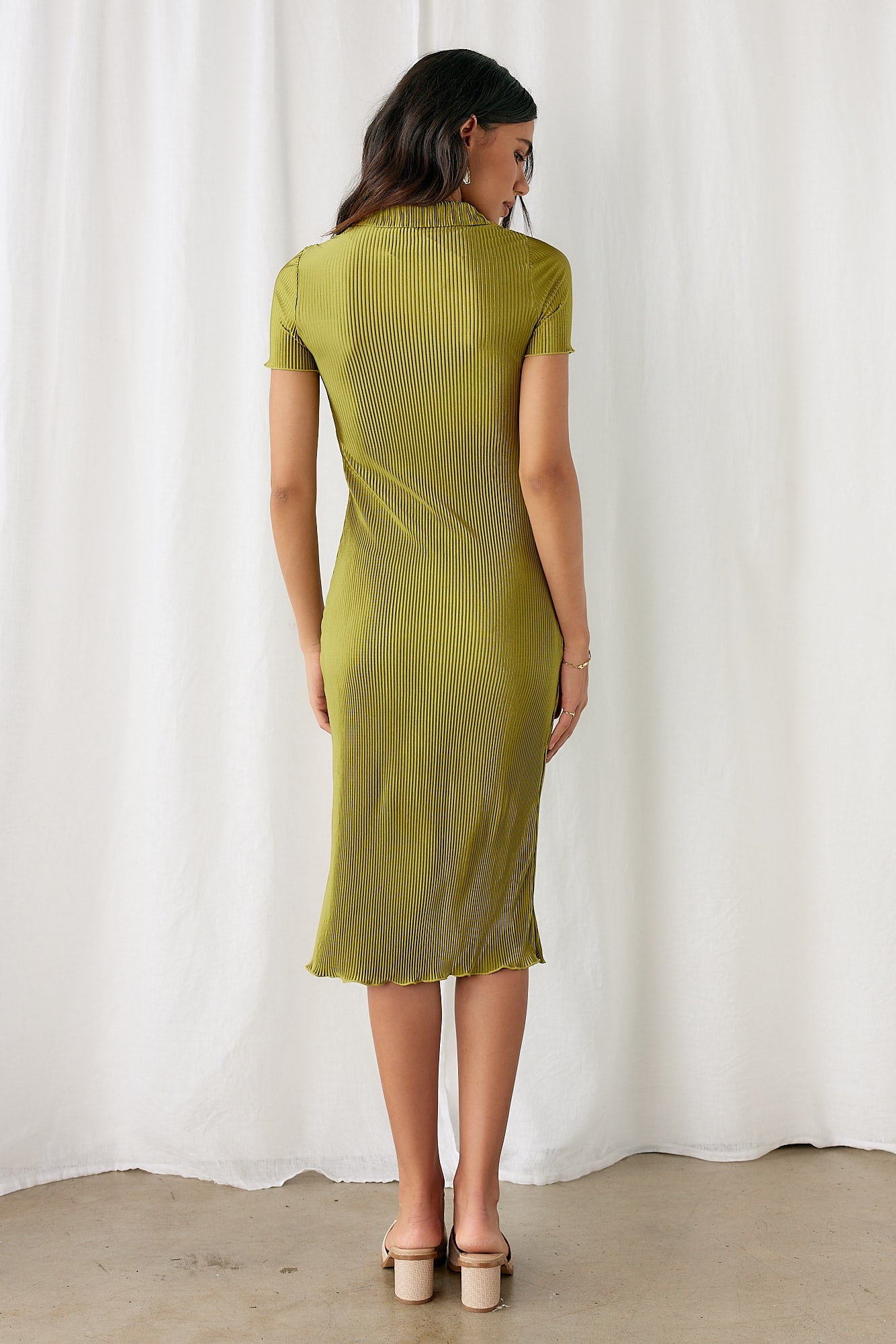 Savoy Midi Dress Green