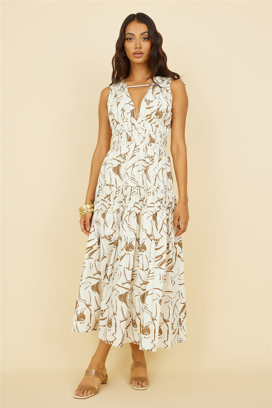 Through the Trees Maxi Dress White