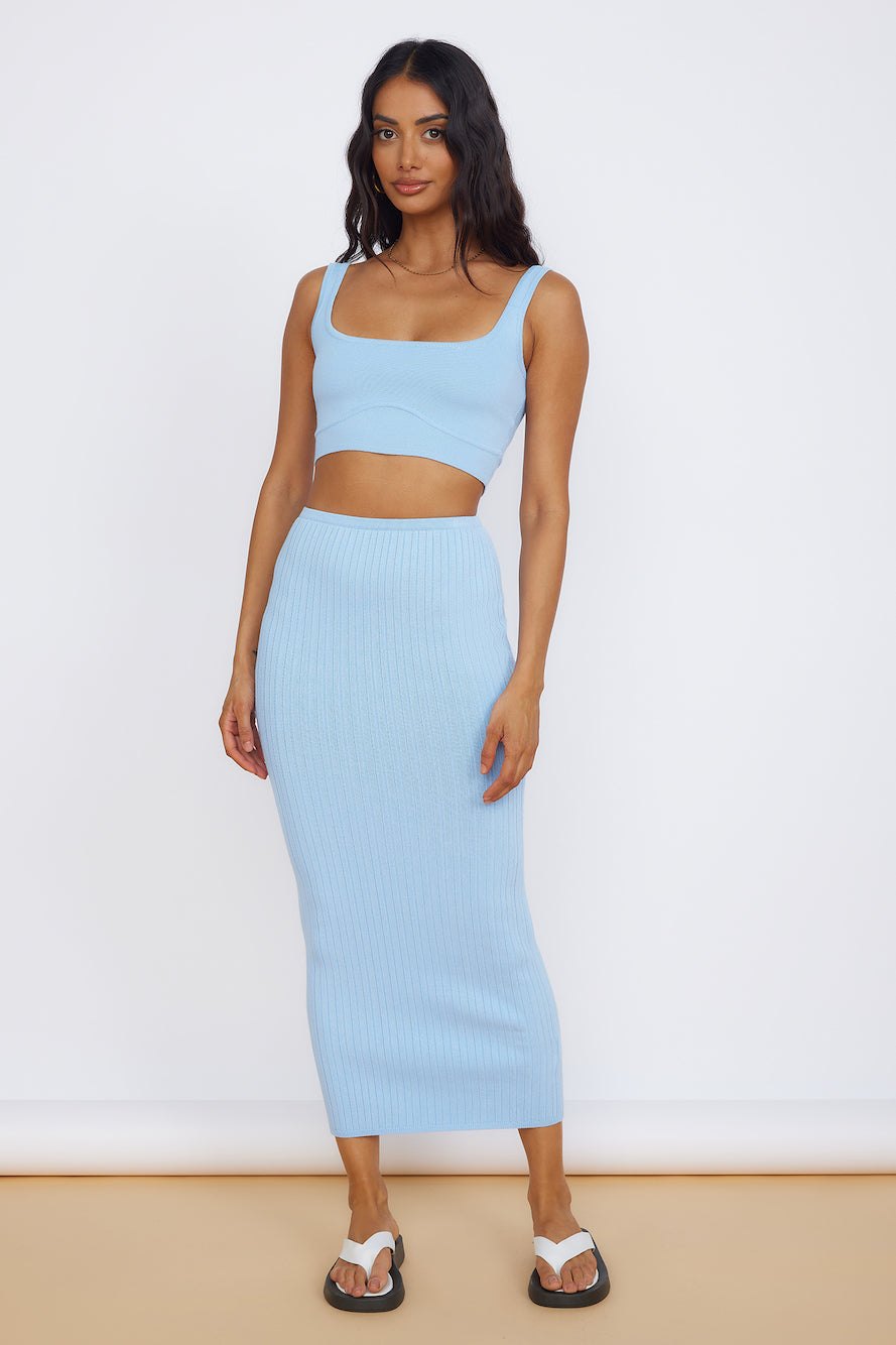 SEVEN WONDERS Kora Maxi Skirt Sky Blue