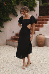 Luna Eclipse Maxi Dress Black