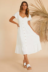 This Sweet Feeling Midi Dress White