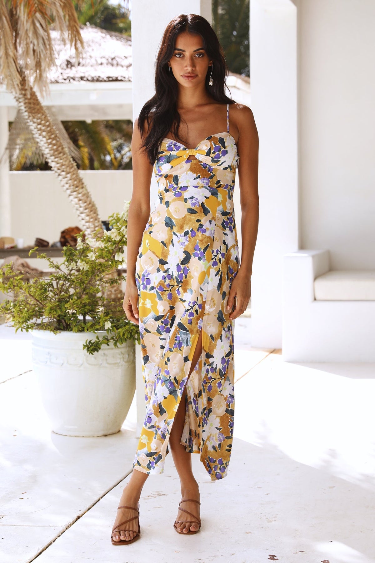 No Denial Maxi Dress Yellow