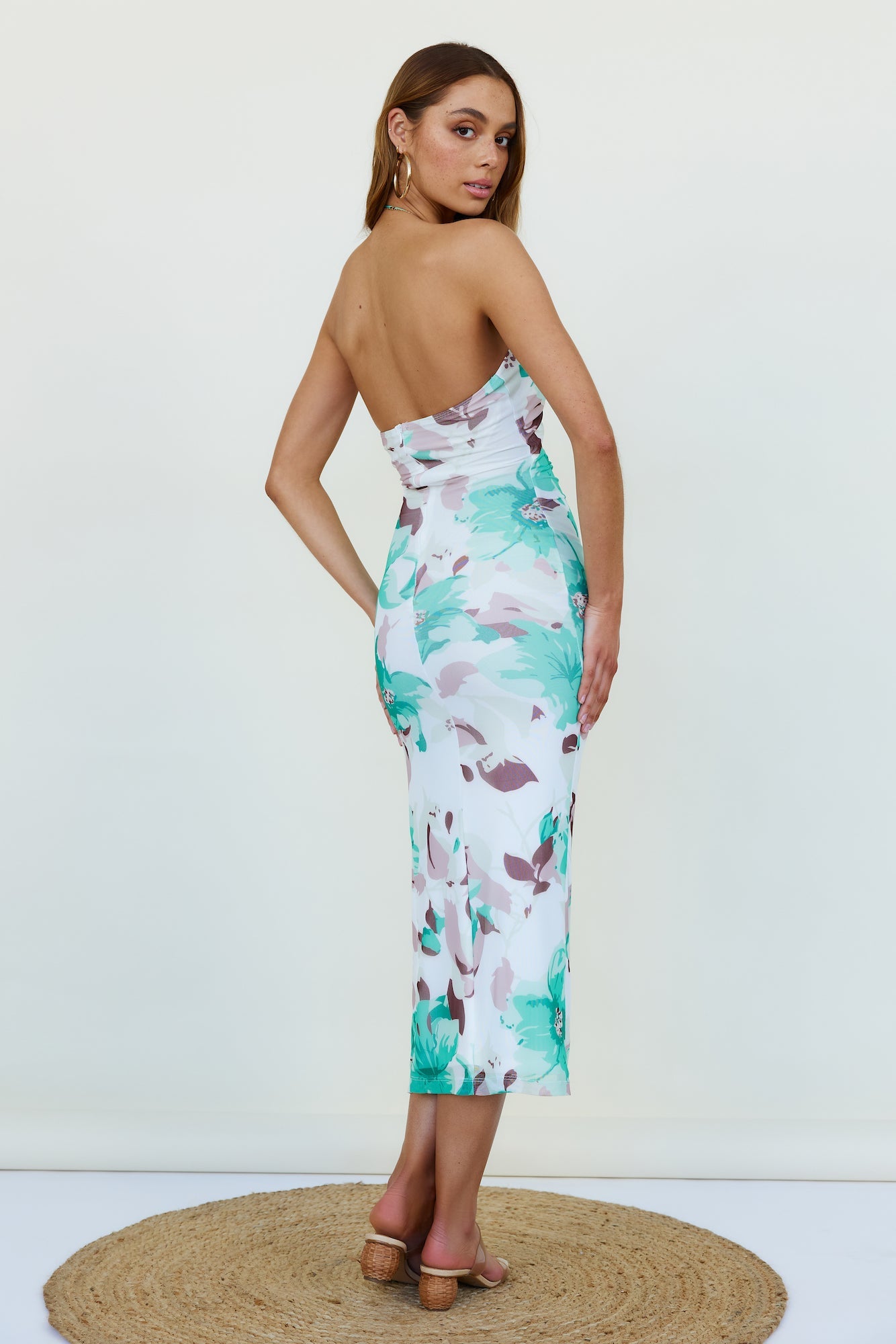 Star In The Night Maxi Dress Green