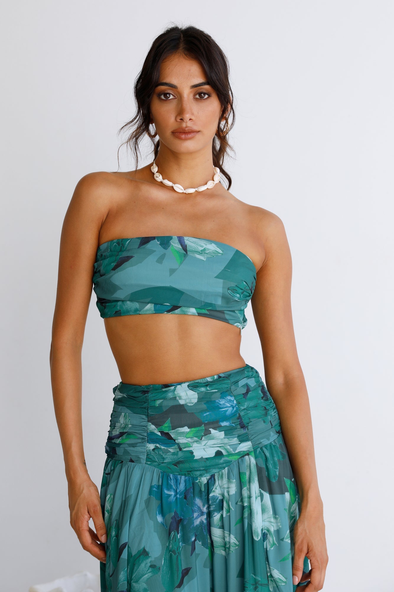 Gift Of Nature Crop Top Green