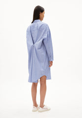 Pfileaa Stripe | White-Lapis Blue