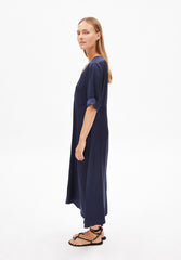 Vaali Satin Dress | Night Sky