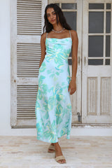 Paradise Dream Maxi Dress Blue Green