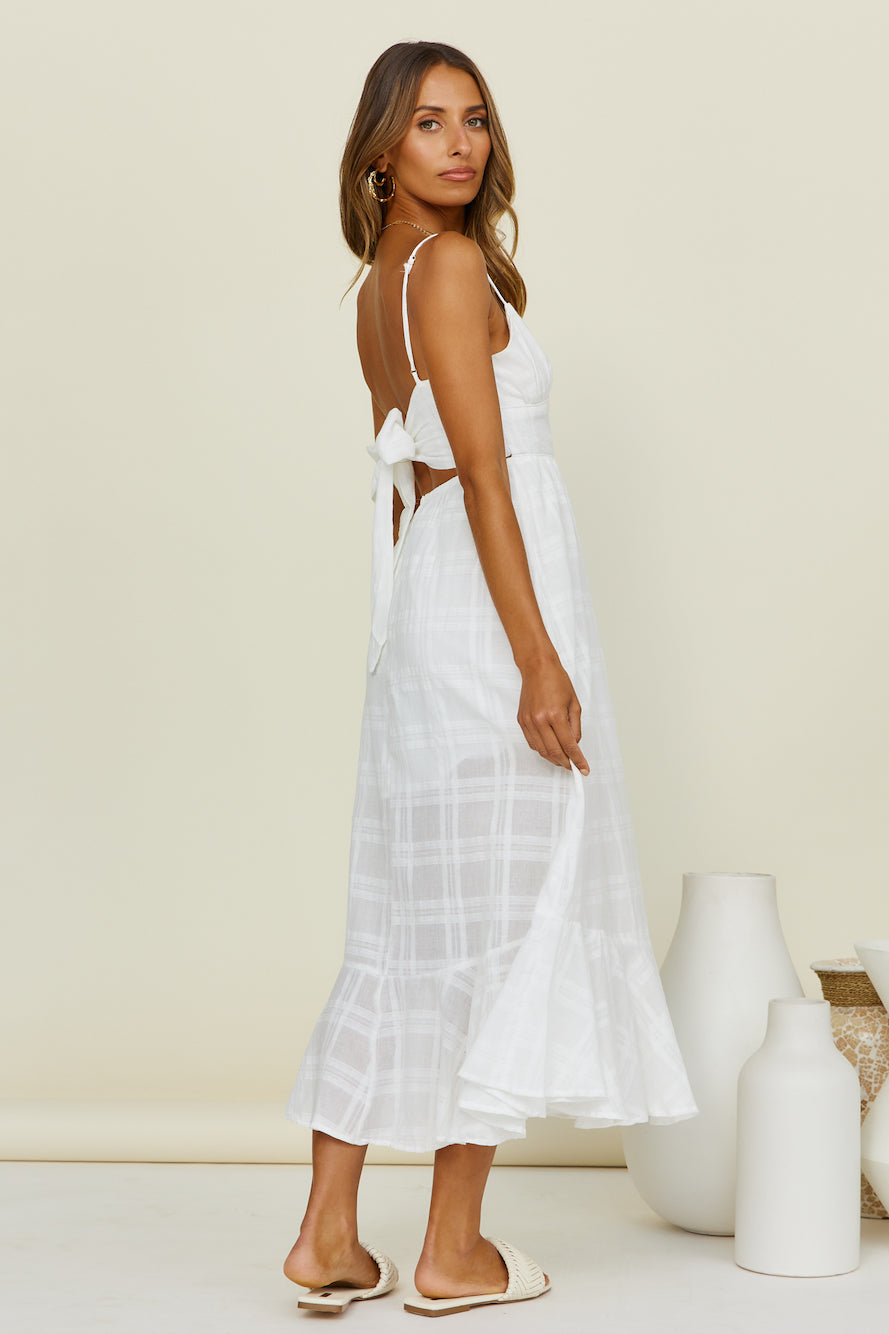 Mina Maxi Dress White