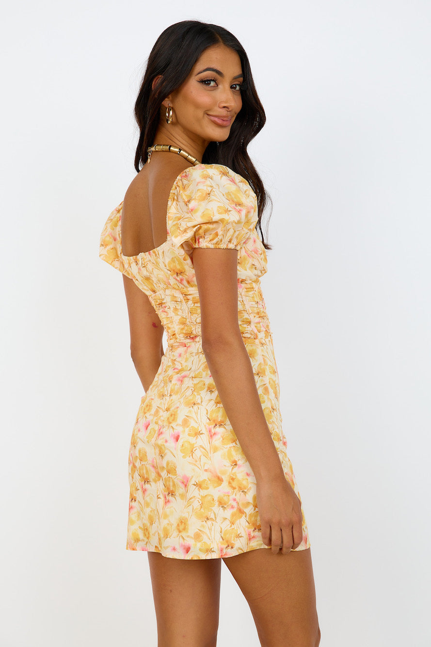 April Dreams Dress Yellow