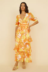 Inflorescence Maxi Dress Yellow