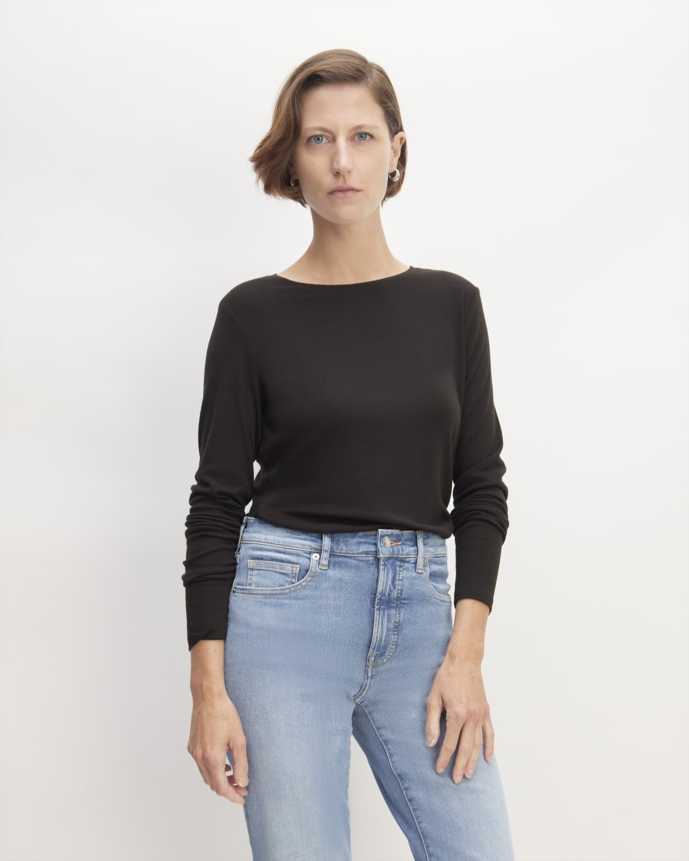 The Long-Sleeve Tee In Butterluxe | Black
