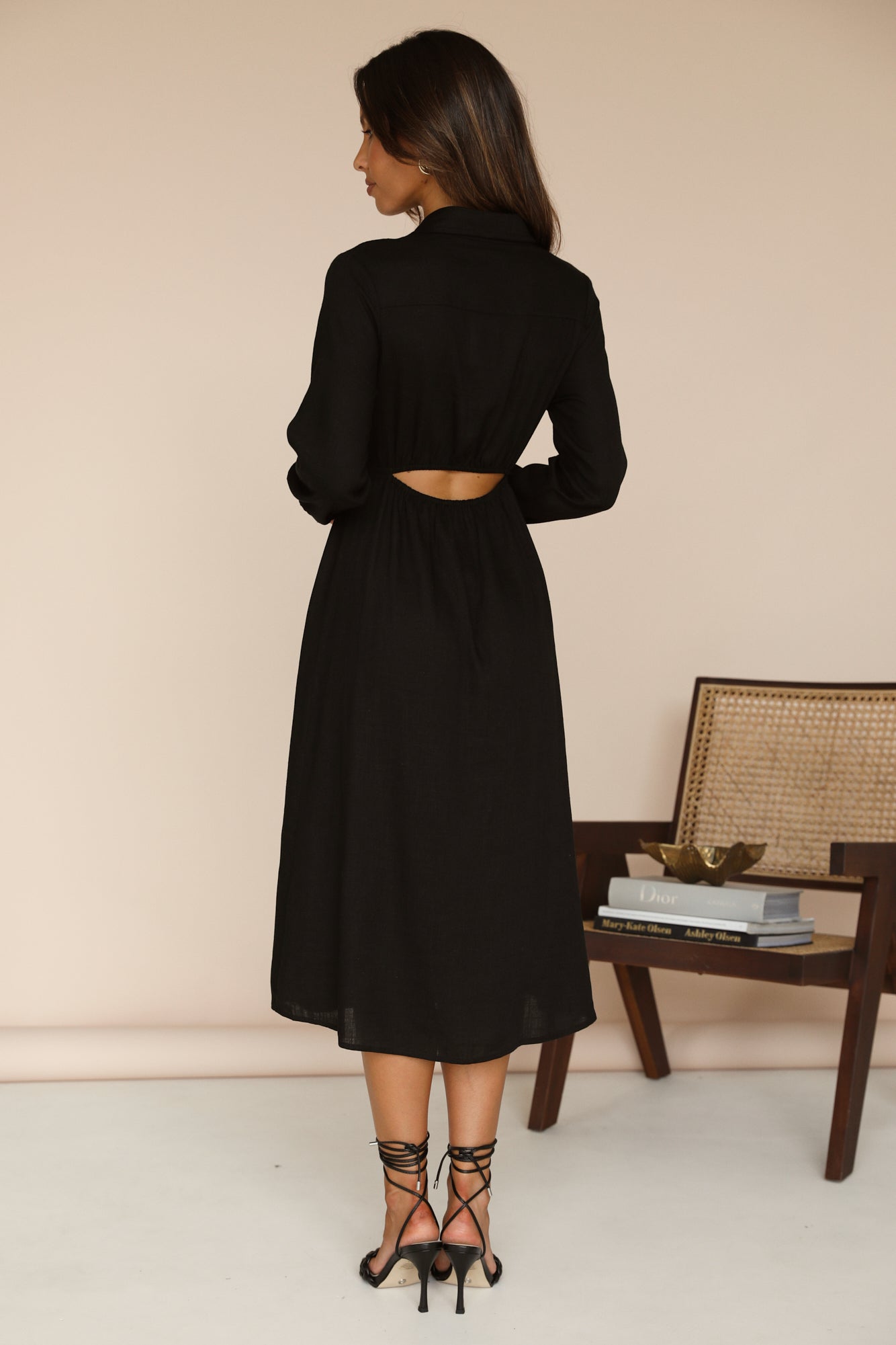 Nebular Midi Dress Black