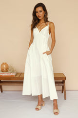 Clear View Maxi Dress White