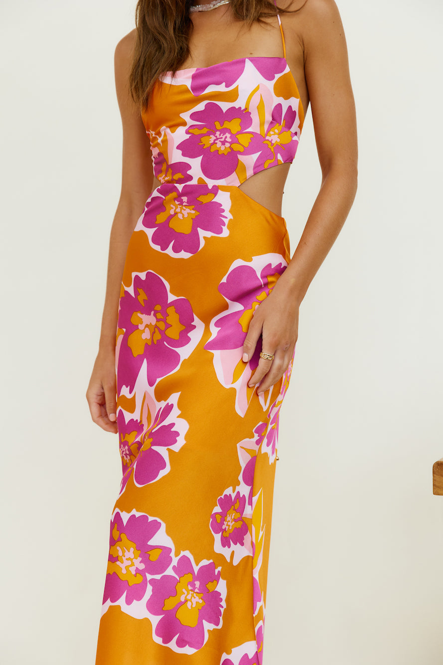 Malachime Maxi Dress Orange