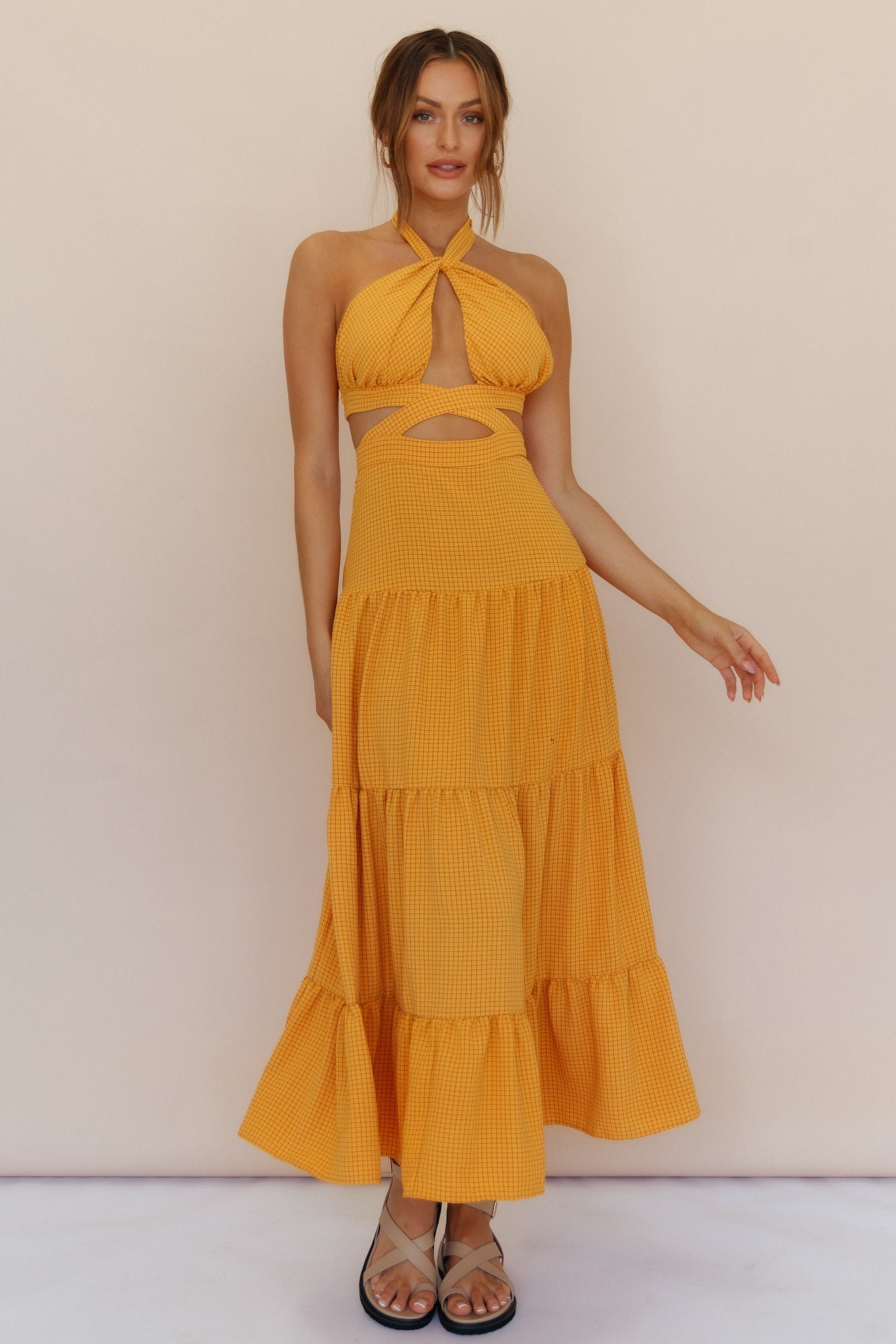 Morning Dew Maxi Dress Orange