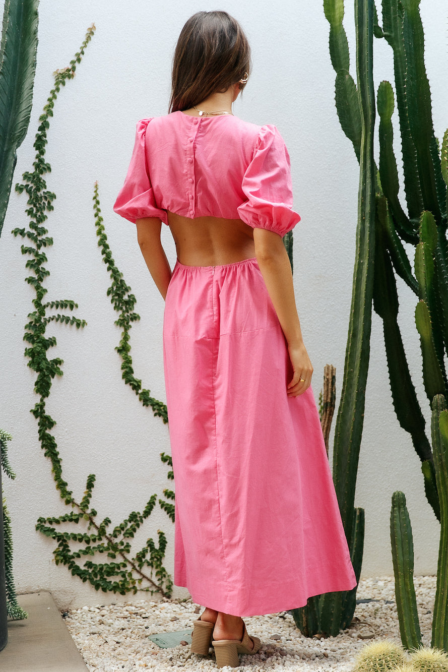 Rocky Road Maxi Dress Pink