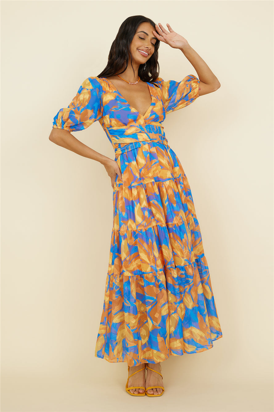 Under Your Aura Maxi Dress Floral