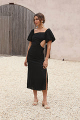 Luna Eclipse Maxi Dress Black