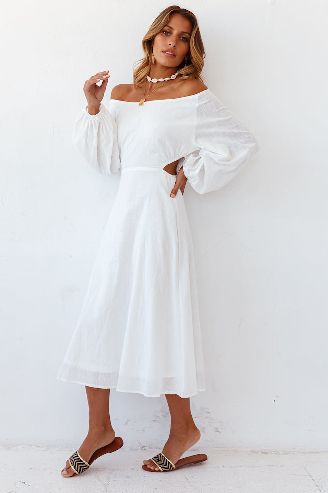 Summer Fireplace Dress White