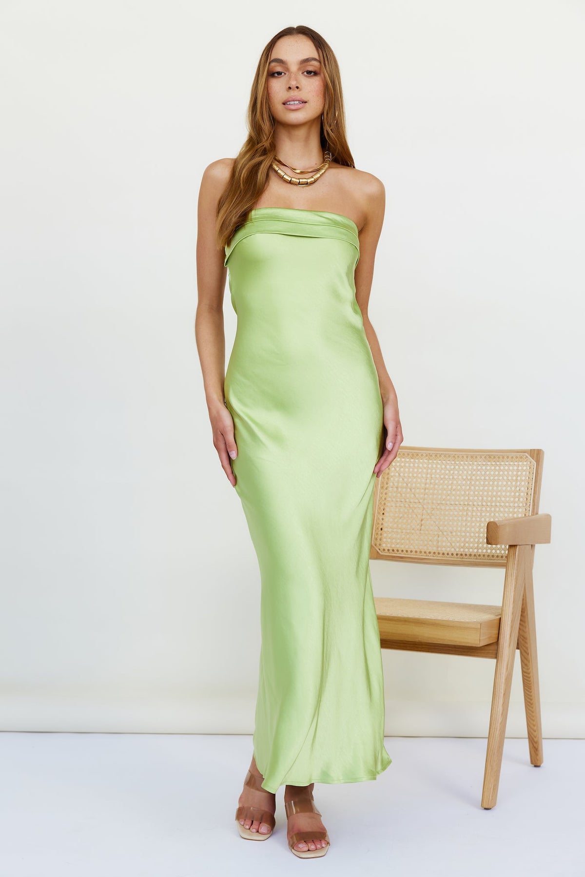 No Two Alike Maxi Dress Green