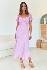 Sumatra Midi Dress Purple