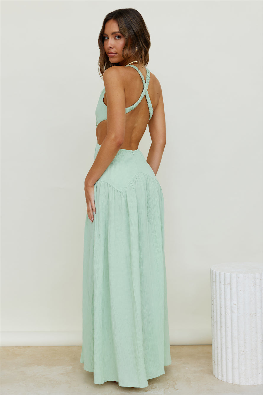 Morning Faye Maxi Dress Green