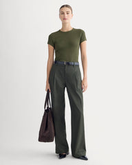Shrunken Tee In Cozy Waffle | Heather Beech