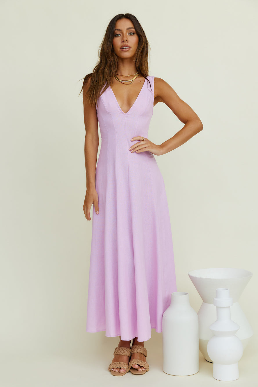 Open Meadows Maxi Dress Lilac